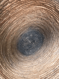 Interior of coiled Sinixt basket