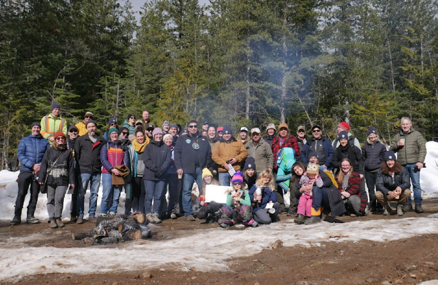 Group photo from the Caribou Pen Open House