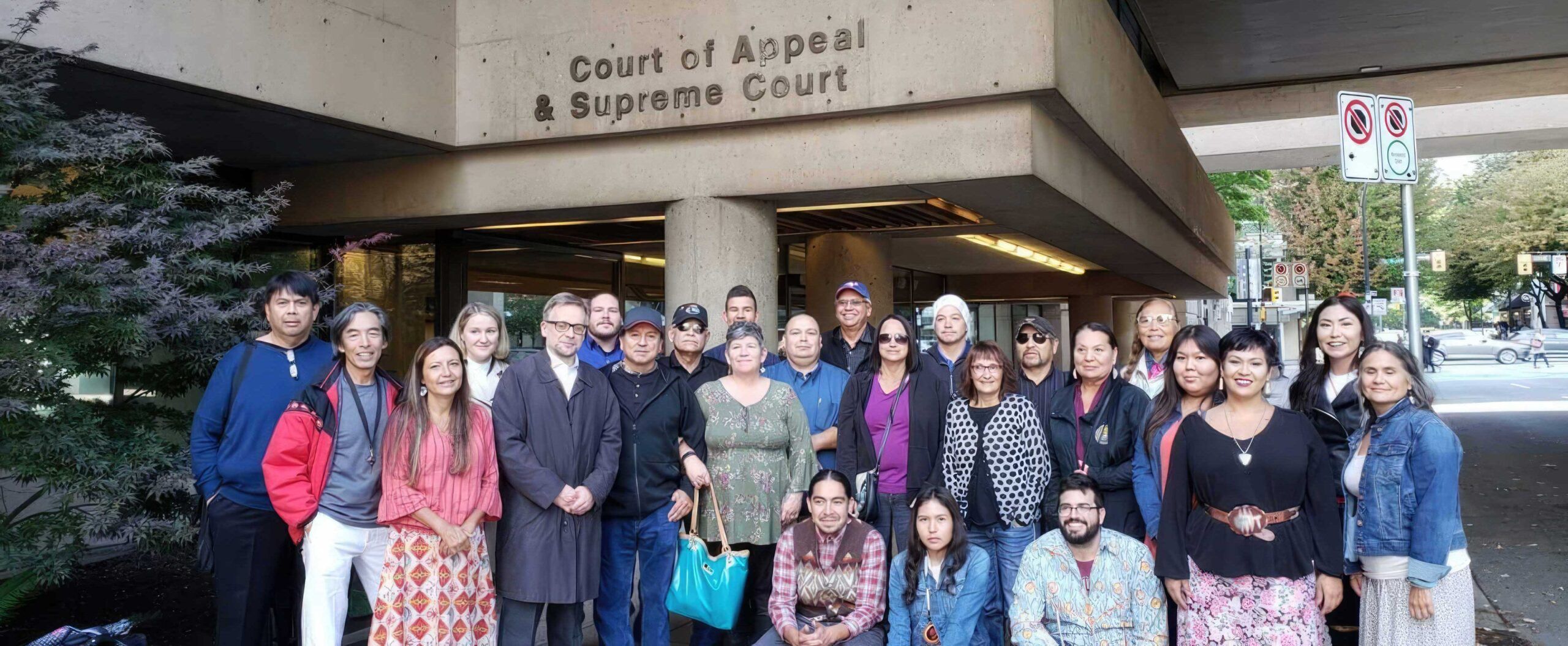Group of people at the B.C. Court of Appeal in Vancouver